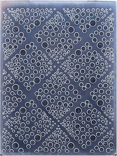 Kwan Crafts Diamond Bubble Plastic Embossing Folders for Card Making Scrapbooking and Other Paper Crafts, 10.5x14.5cm
