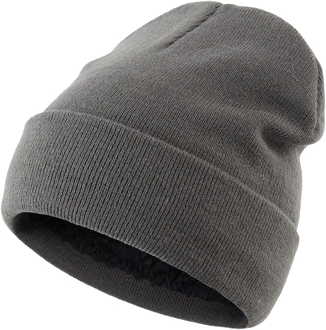 Connectyle メンズ 冬 ニット キャップ 伸縮性よい リブ ニット帽子 裏起毛 ワッチキャップ 流行に