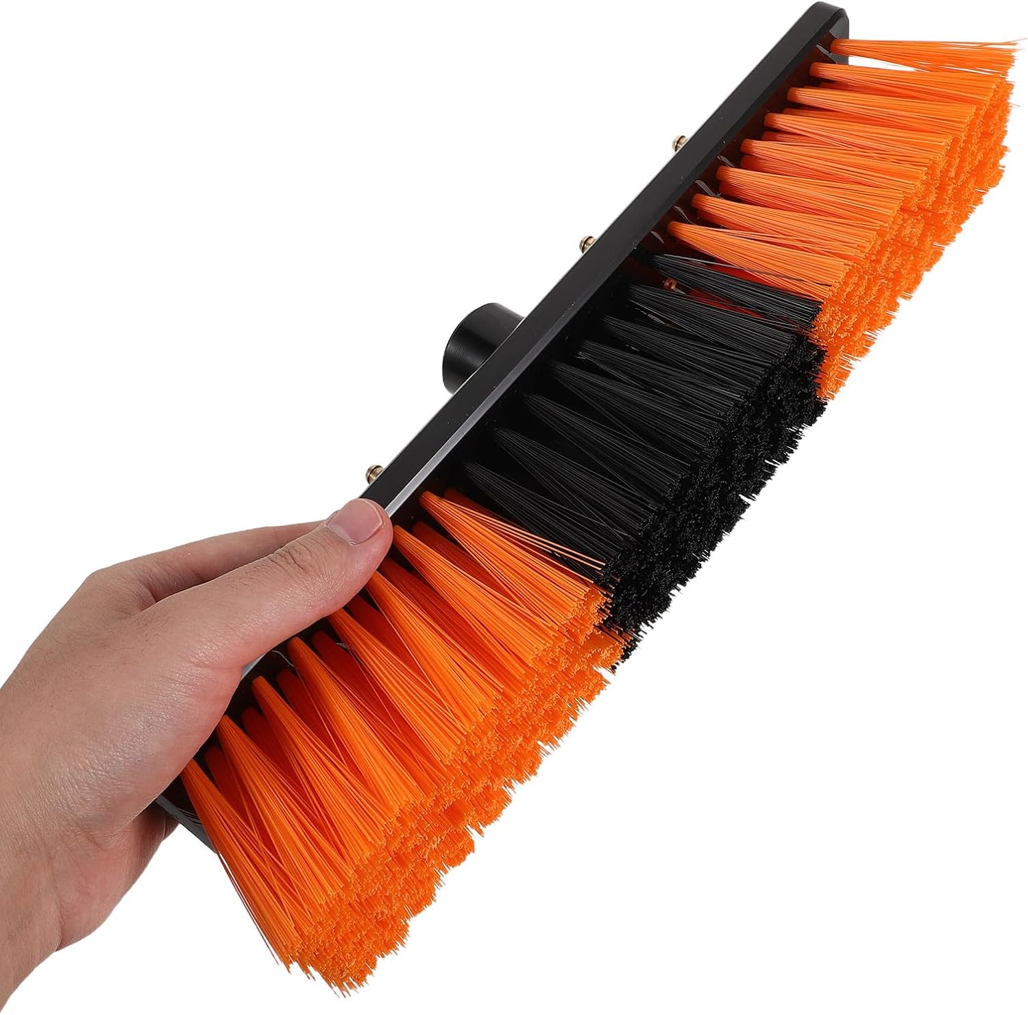 Homoyoyo Solar Panel Cleaning Brush Head Replacement, 14 Inch Orange Nonscratch Soft Brush with Sturdy Plastic and Steel for Photovoltaic Surfaces and Glass Curtain Walls, for Cleaning Cars