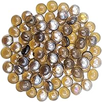 Vista 8 de Canicas de vidrio plano de 1 libra, relleno de jarrón para hoguera, guijarros de vidrio para plantas de interior, decoración de acuario, decoración