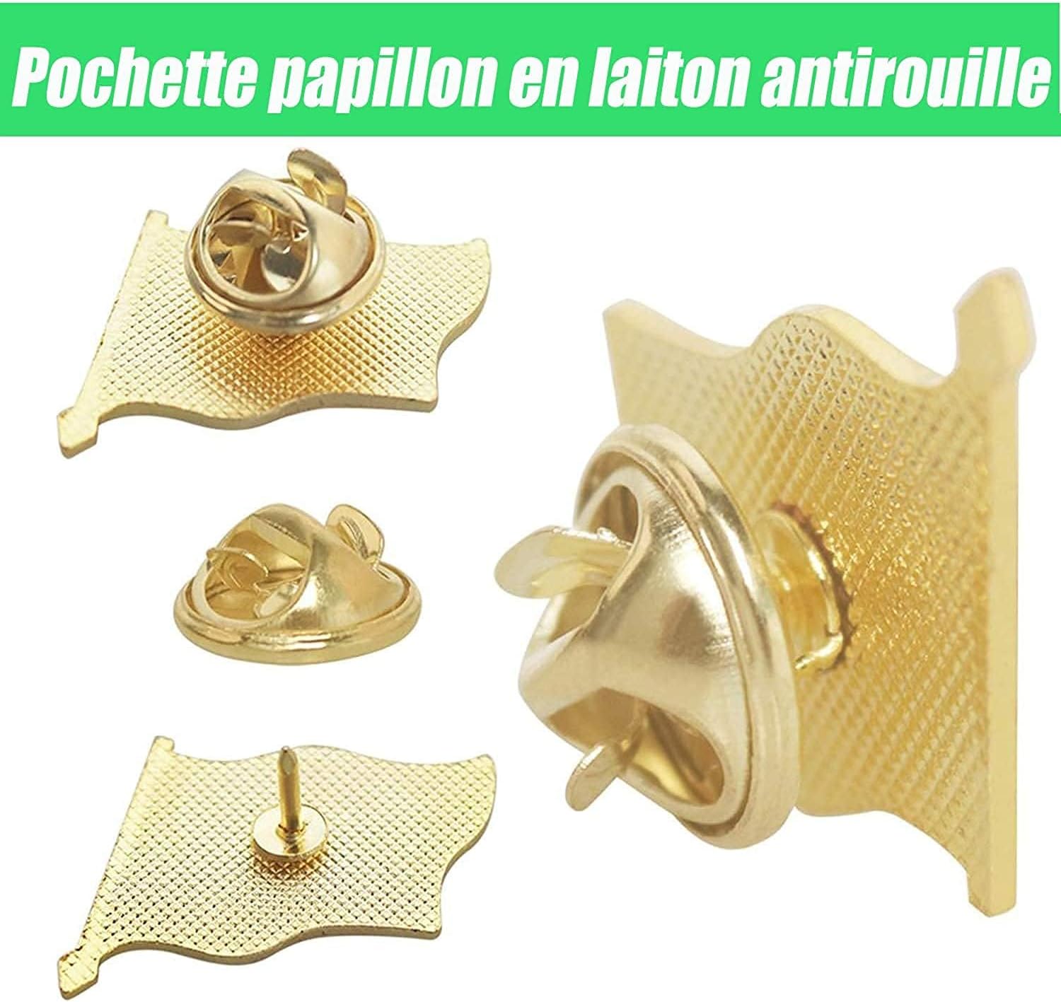 20/50/100 Pack Metal France Flag Lapel Pin Waving French Pins bulk Patriotic Badge Souvenir Gifts