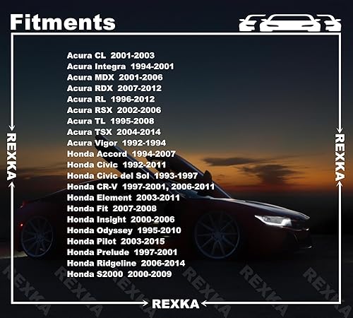 Miniatura 3 de Rexka 30 Uds. Clip de retención para panel de moldura de puerta, nailon gris para Honda Acura 91560-SP0-003 Accord Civic CR-V Odyssey