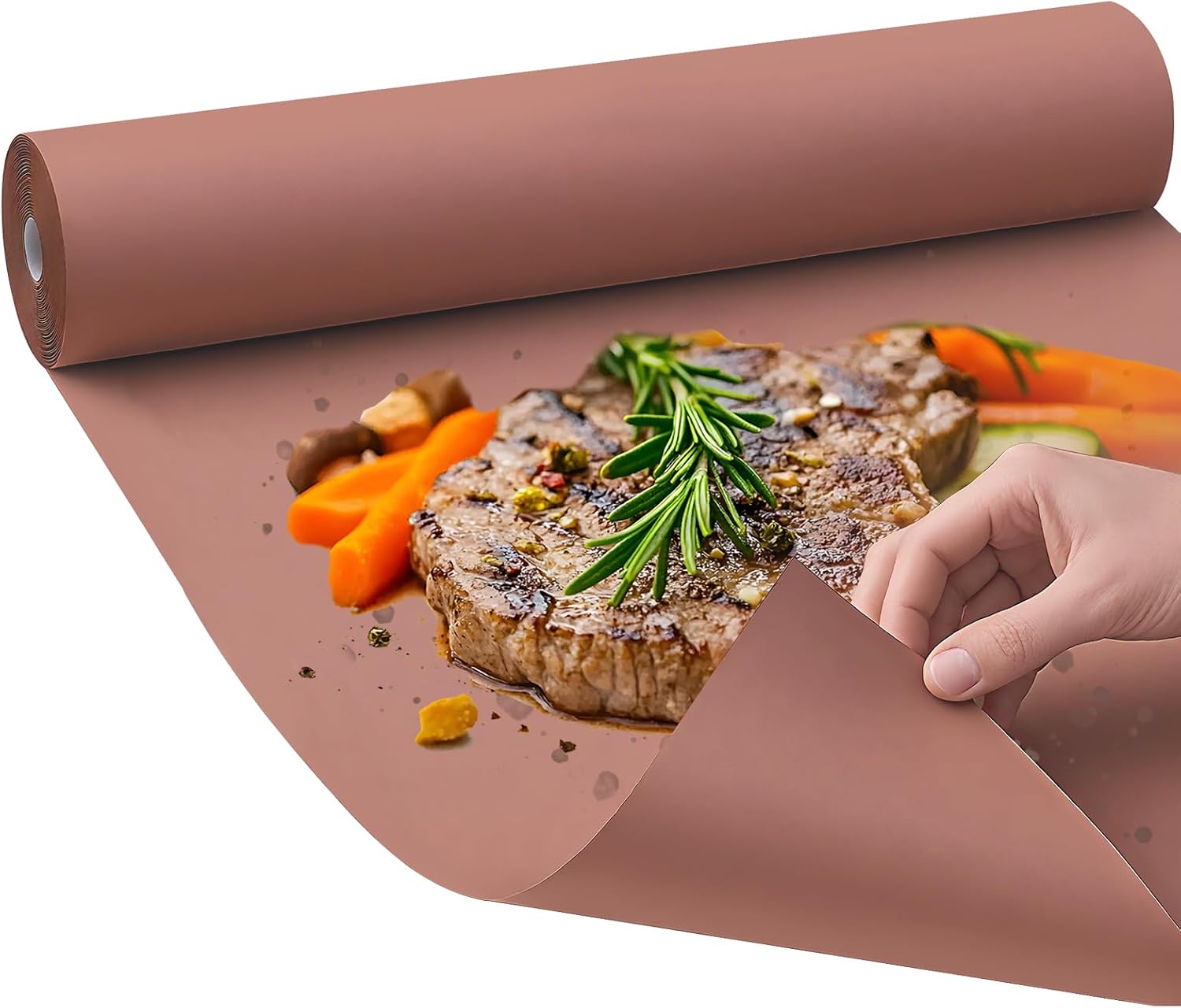 BigKing Metzgerpapier Pink мясная бумага прочная крафт-бумага для барбекю 45 см 30 м для грилей коптилен рыбы идеально подходит для приготовления сочных блюд
