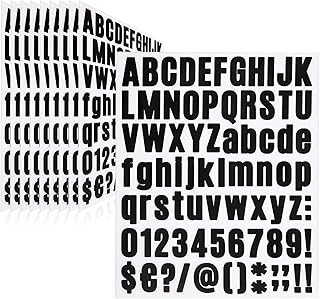 810 Piece 10 Sheet Letter Stickers - Self Adhesive Vinyl Waterproof Mail...