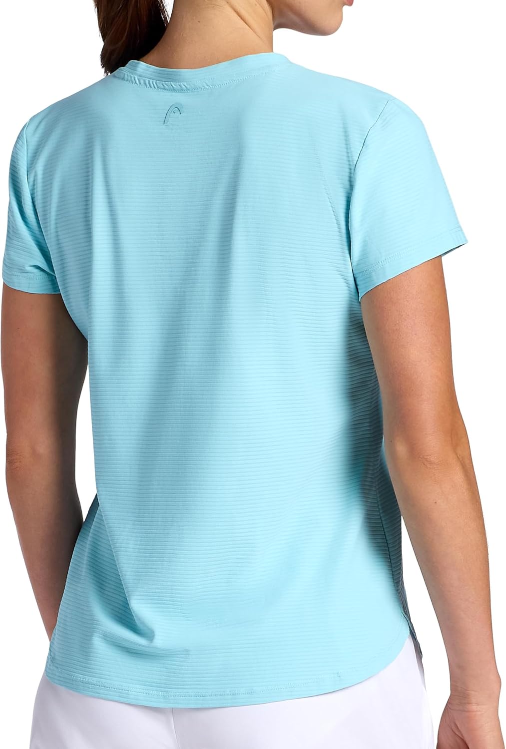 Head Womens Shadow Stripe Crewneck T-Shirt, Slim Fit, Stretch Lightweight Material - Image 2