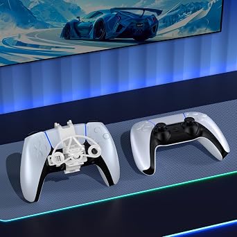 EJGAME Mini Steering Wheel for PS5 Controller, Racing Game Accessory Compatible With PS5 Slim