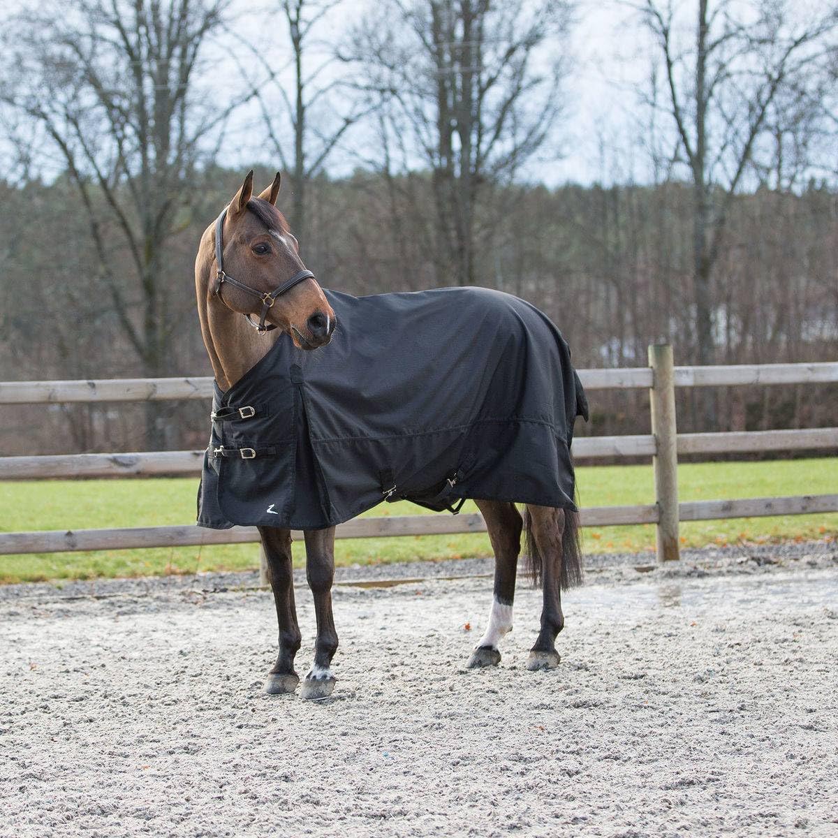 Couverture imperméable cheval Horze Nevada 1200D haute résistance noir