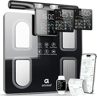 Arboleaf Body Fat Scale for Body Weight, 8-Electrode Body Composition, BMI