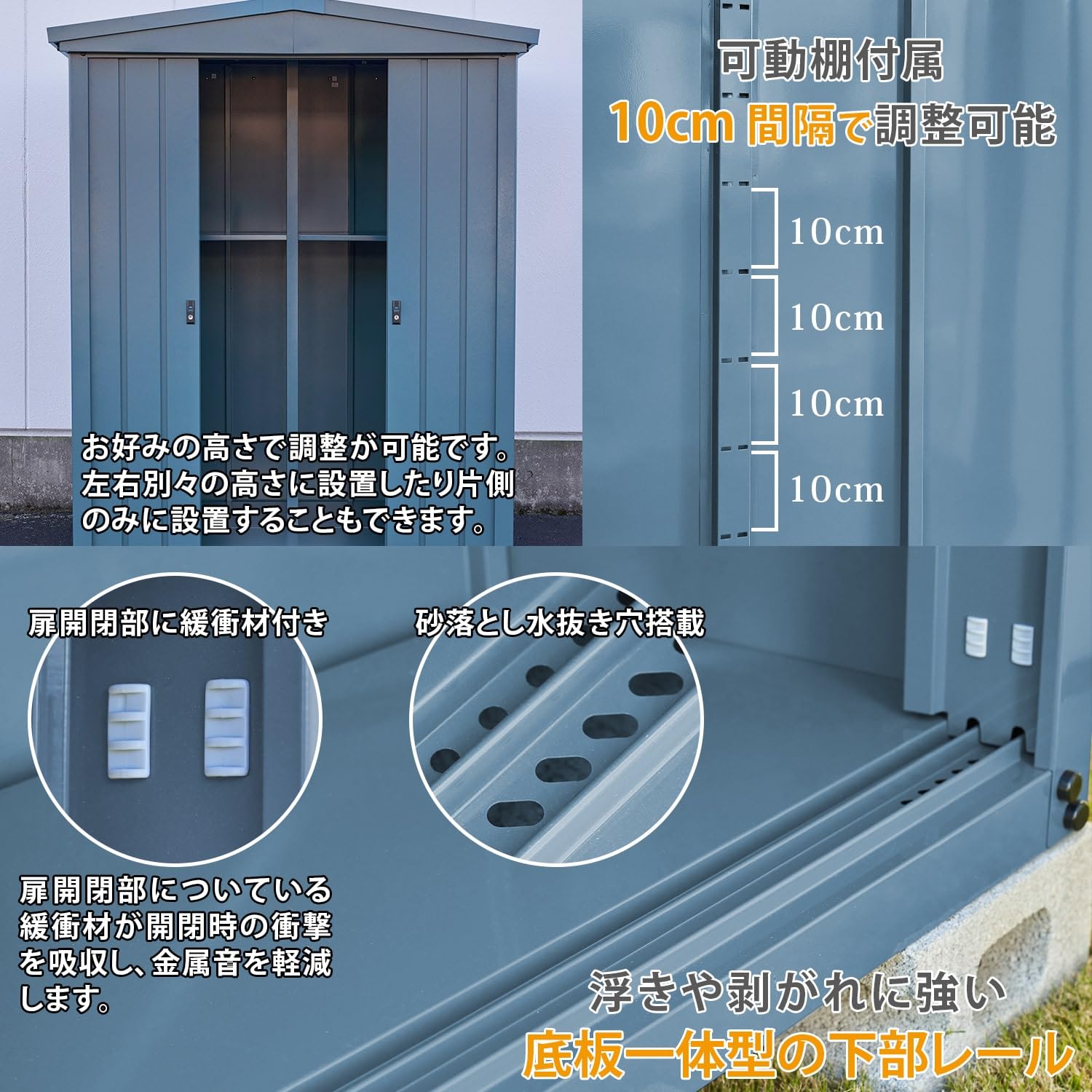 Amazon | ガーデンマスター(Gardenmaster) 物置 屋外 収納庫 三角屋根