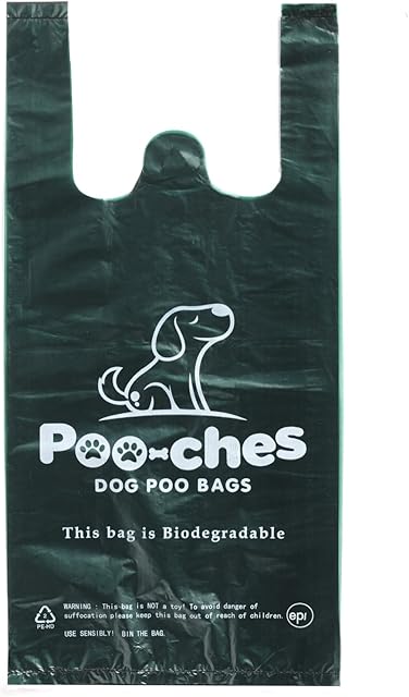 Poo-ches® Premium Biodegradable Dog Poo Bags 550 pack With Tie Handles - Extra Large and Extra Strong