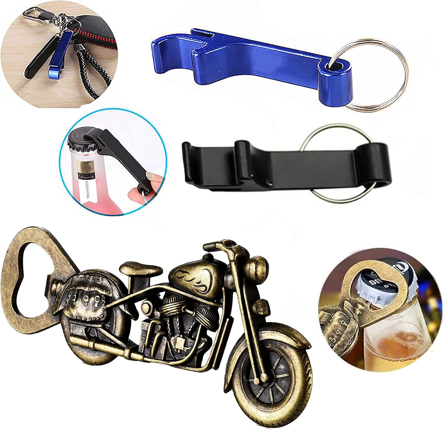 WZLEMOM Retro Motorcycle Beer Bottle Openers, Beer Opener, Vintage Motorcycle Bottle Opener - Image 4