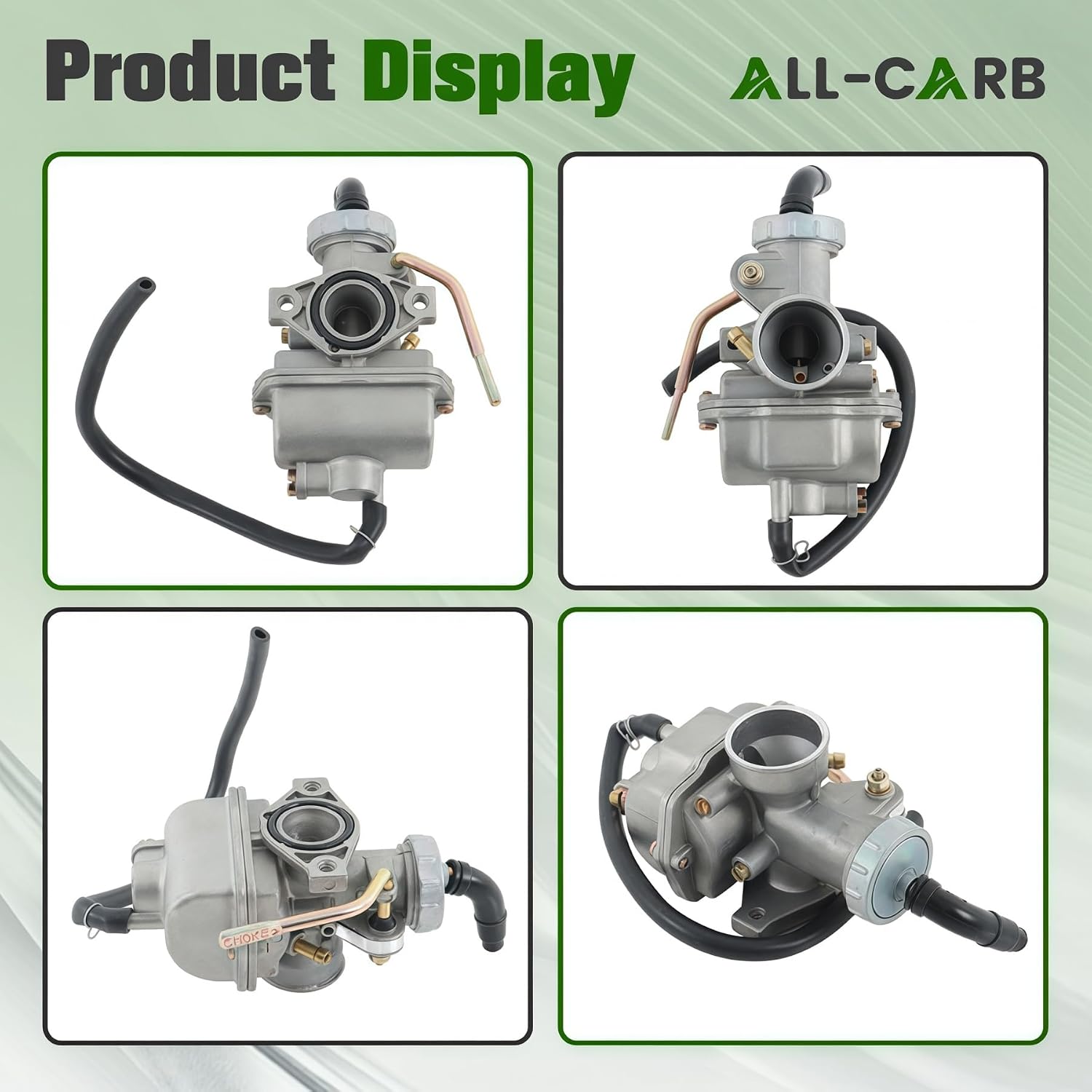 ALL-CARB PZ20 20mm Carburetor with Air Filter Replacement for Honda XR80 XR80R XR50 CRF50 1979-2003 C02285 Carb