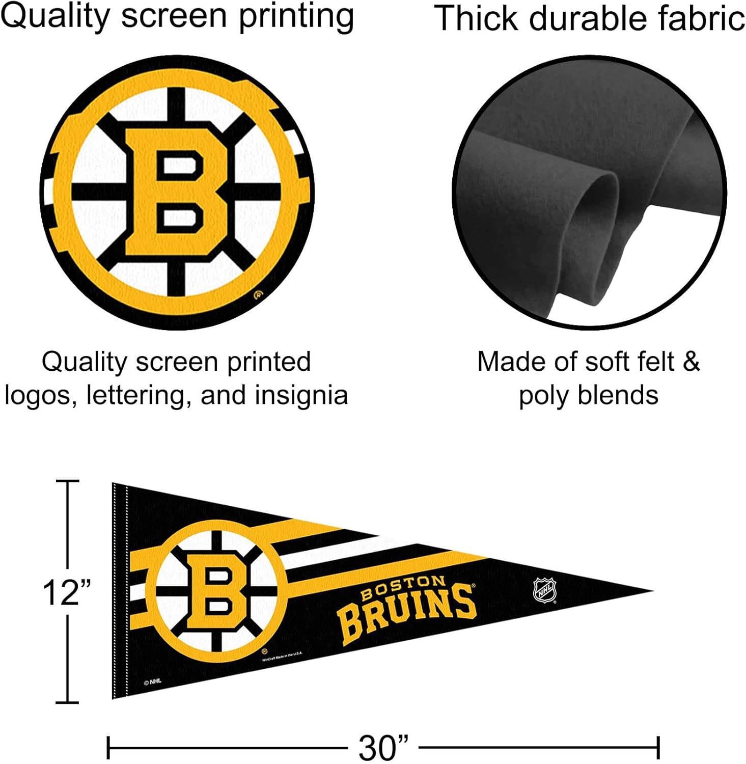 Bruins Pennant Flag - Image 2