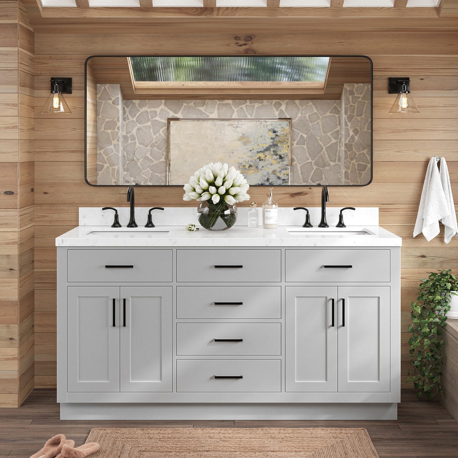 ARIEL Hepburn Grey 66 Vanity