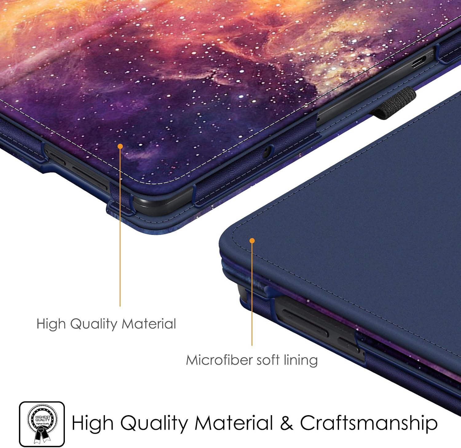 Fintie Case for Onn. 10.1" Tablet 2020 (Model: 100011886) - Premium Vegan Leather Folio Protective Stand Cover with Pencil Holder for Onn 10 inch Tablet 2020 Generation 2 (Galaxy)