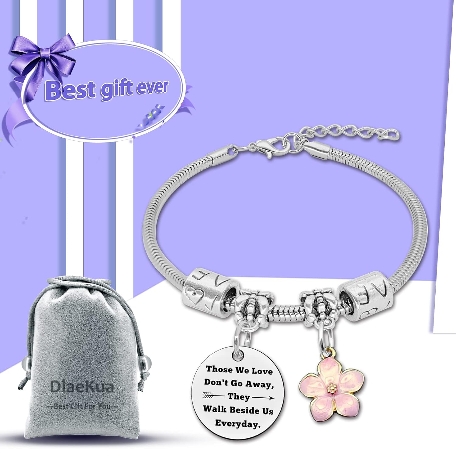 Sympathy Gift Bracelet Memorial Jewelry Gift for Loss of Mom Dad Bereavement Condolence Memorial Gifts for Mom In Memory of Dad Loss Jewelry Gifts Sympathy Jewelry Remembrance for Los of Grandpa - Image 7