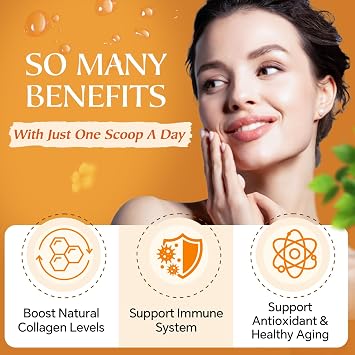 NATURE TARGET Multi Collagen Peptides Powder for Women Men, 50 Servings