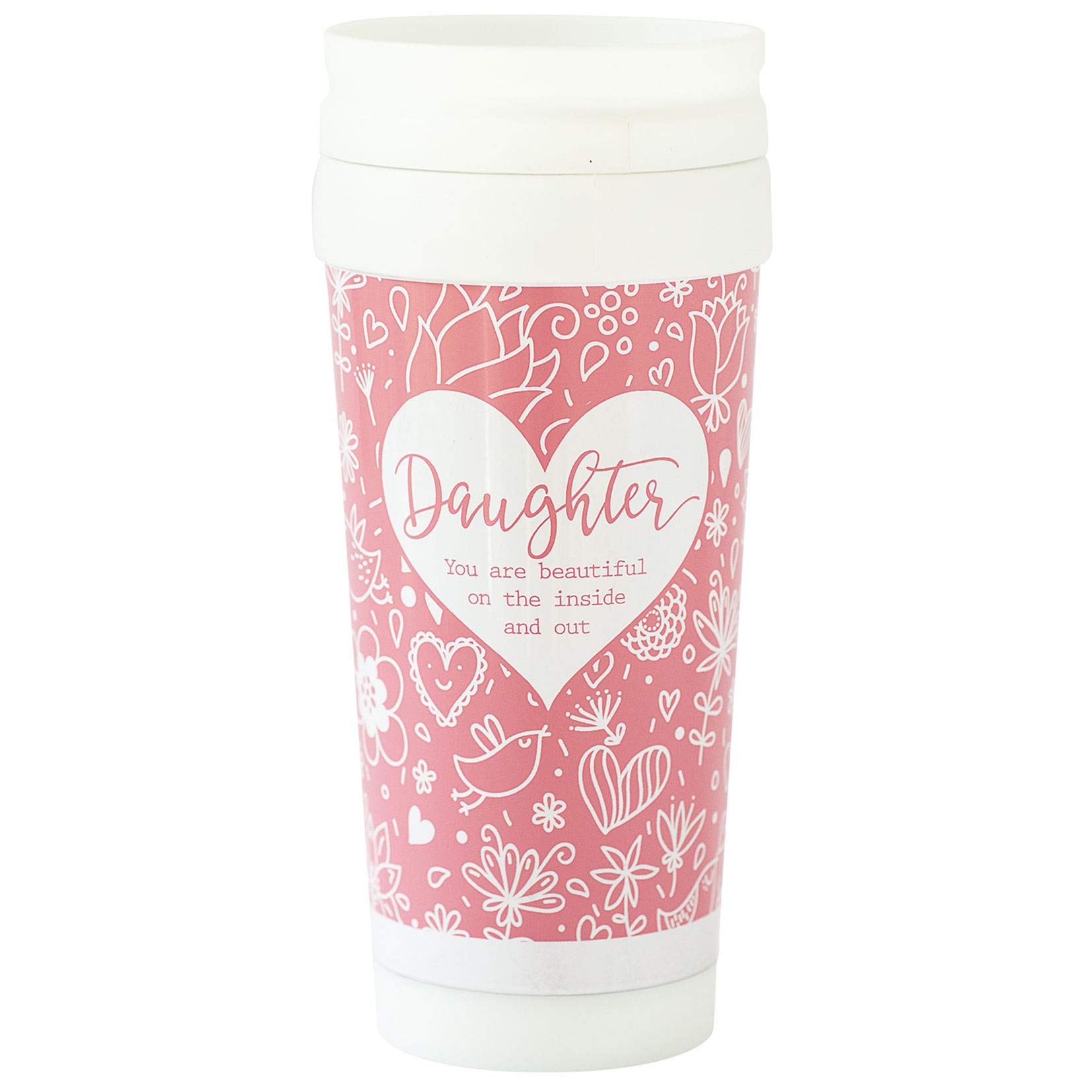 Arora 7562 Said with Sentiment Travel Mug-Daughter, Stainless Steel, Multi-Colored (Including Pink)