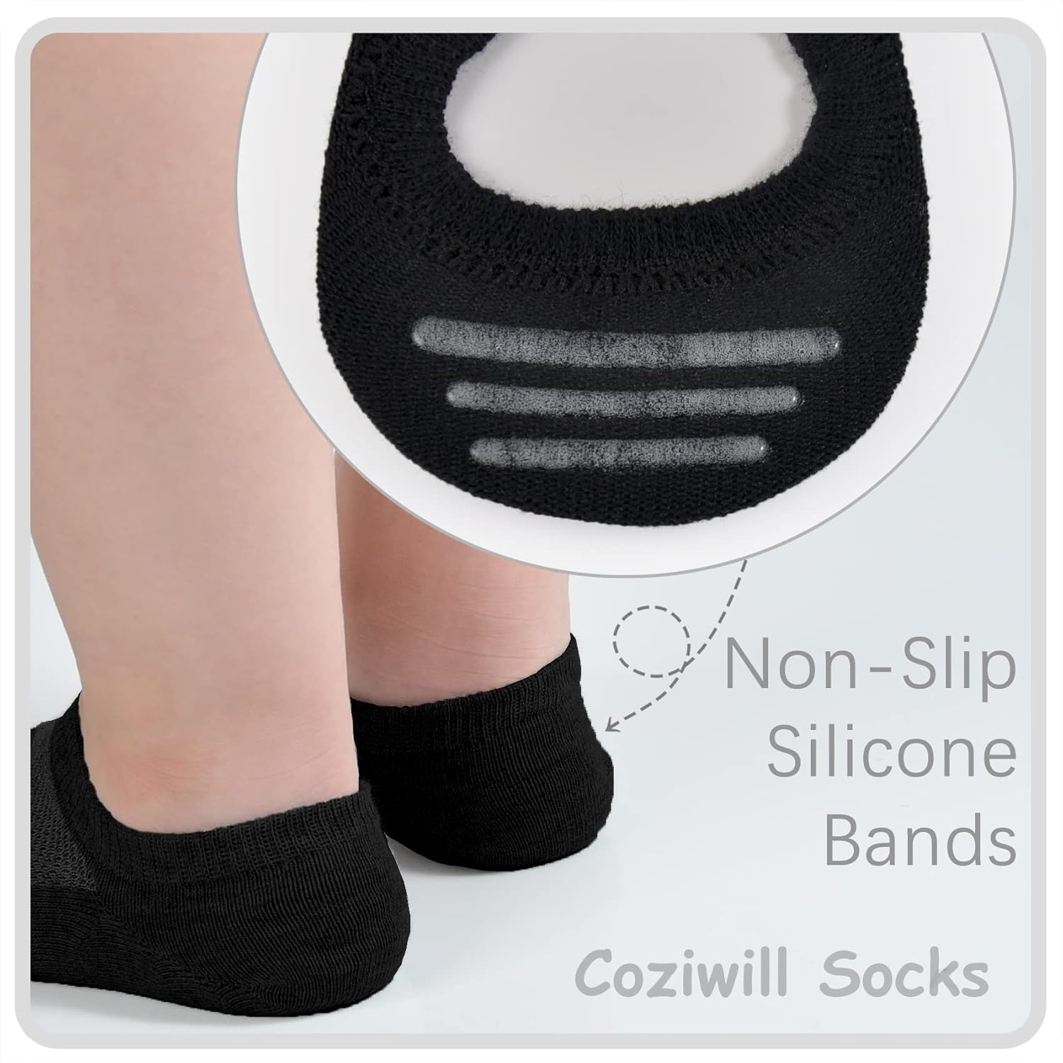 No Show Socks Girls 12 Pairs Kids Low Cut Non Slip Socks Boys Cotton Breathable Short Sock Children Youth - Image 4