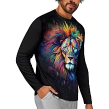 Long Sleeve Shirts for Men Fall Clothes Tees Pullover Tops Gym Workout Athletic Shirts S-4XL