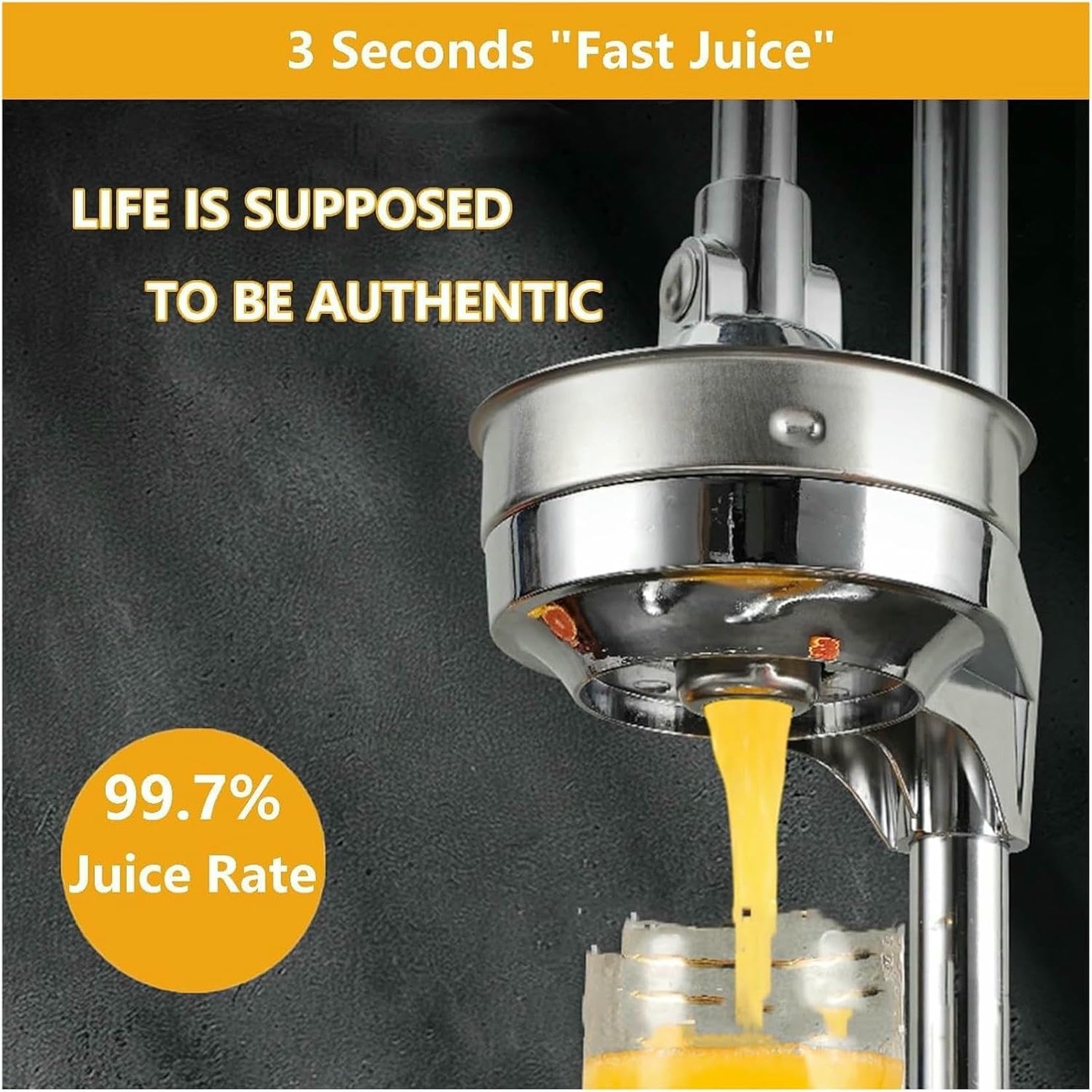 Gusseisen Orangensaft-Squeezer, Manuelle Fruchtsaftmaschine Zitruspresse-Juicer Orangensaft-Squeezer Mit 2 Formen - Manuelle Saftwerkzeug~/