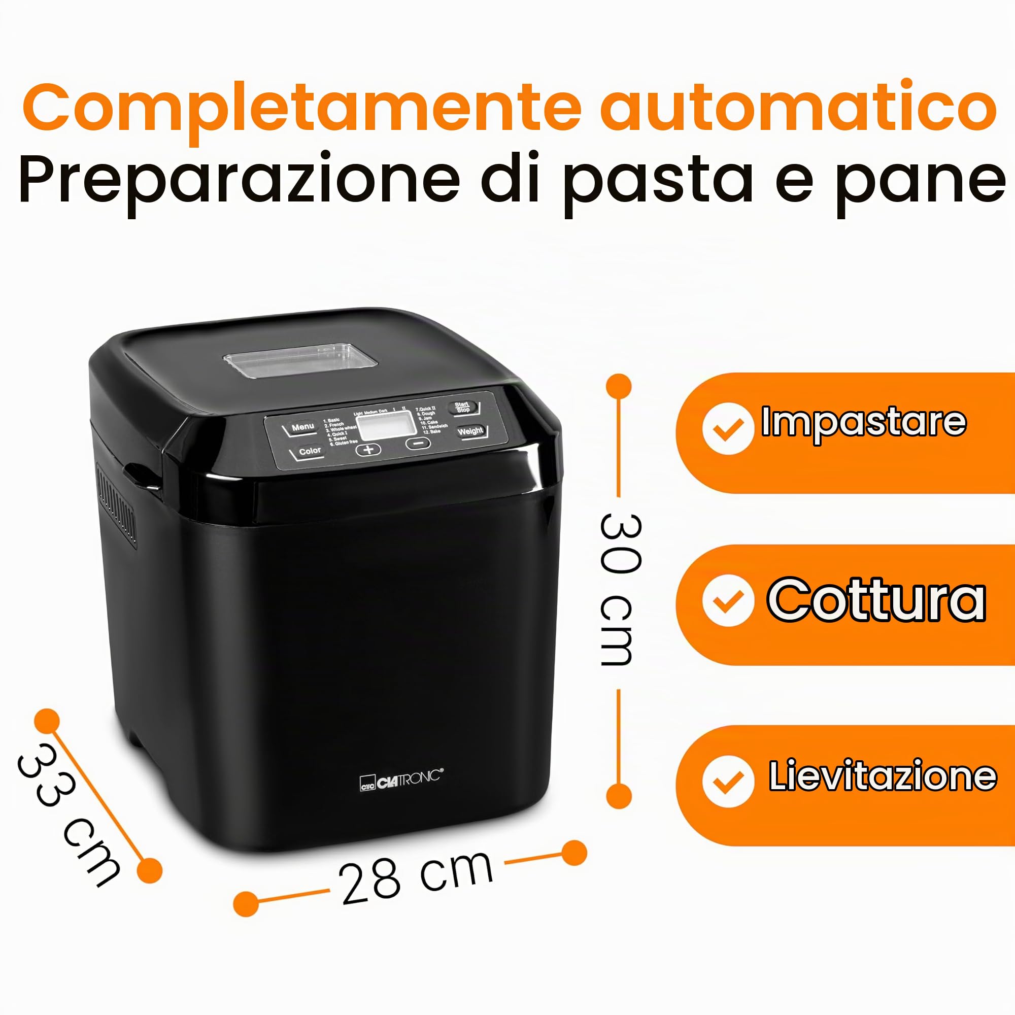 Clatronic Macchina per il pane Clatronic® — immagine 2 di 12