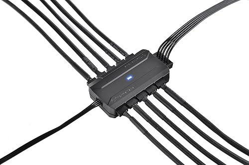 Miniatura 11 de Thermaltake 212159 Accesorio Ac-023-an1nan-a1 Comandante Fp 10 Puerto Hub Para Pwm Fans Retail