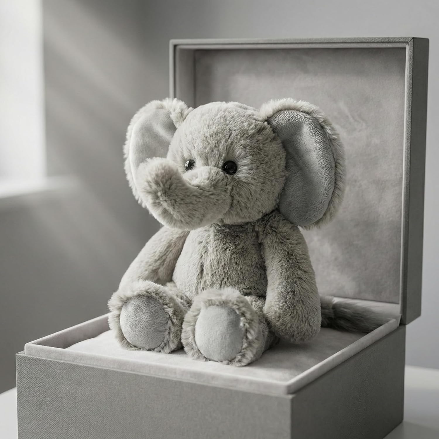Stuffed Animal Plush Toy Soft Plushie Cuddly Elephant Cute Plush Toy for Kids Toddlers Boys Girls Birthday Christmas Nursery Decor Party Favors