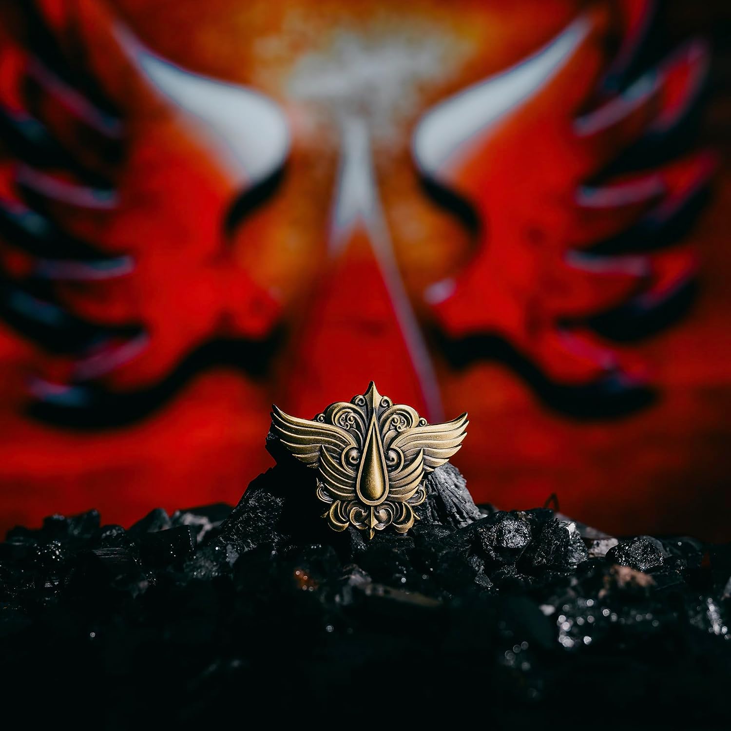 Starforged Chapter Icon Blood Angels Pin Badge Son of Sanguinius Backpack Brooch Warhammer 40K Primarch