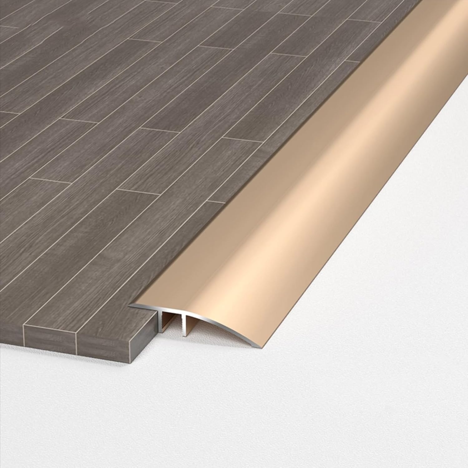 LIYI929GP Kitchen Bathroom Entry Floor Strip Doorway Floor Threshold Transition Strip, Heavy Aluminum Door Threshold Strips Edging Trim Strip Threshold Reducer Floor Trim for Home Hotel School Office