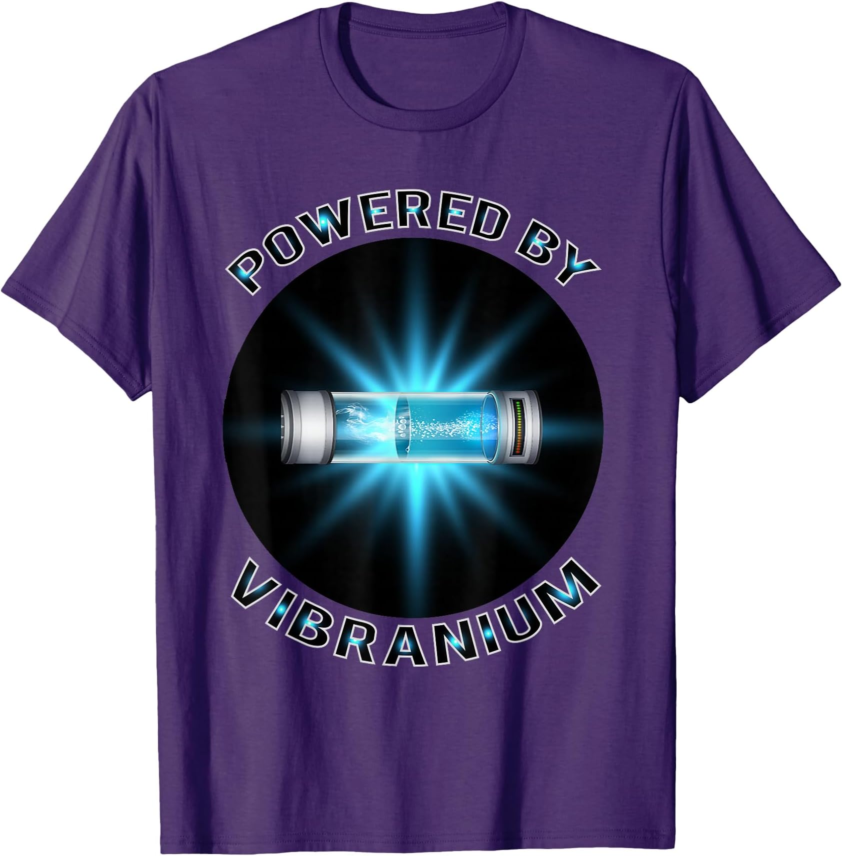 Powered By Vibranium-T-Shirt T-Shirt