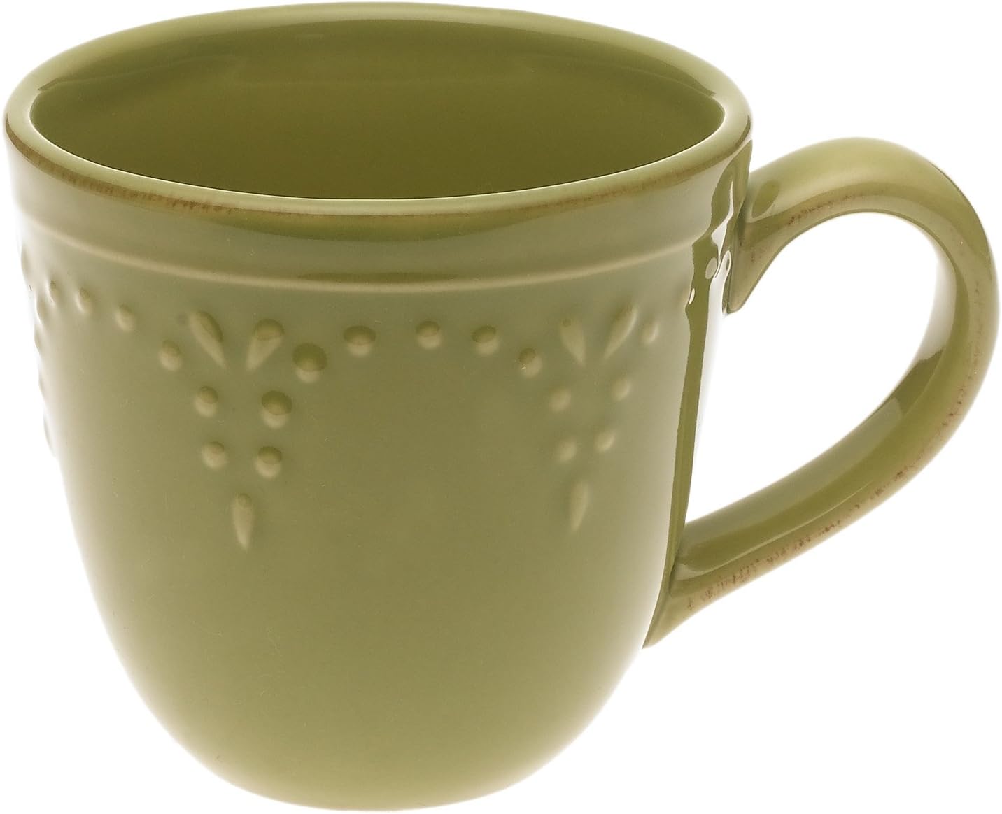 Free Shipping Offer Signature Now & Then Set of Six 10-ounce Mug, Olive