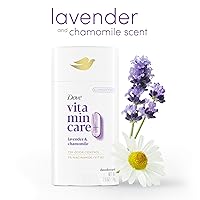 Vista 3 de Dove VitaminCare+ Desodorante en barra sin aluminio para protección de olores 72H Desodorante transpirable lavanda y manzanilla para mujeres, 2.6