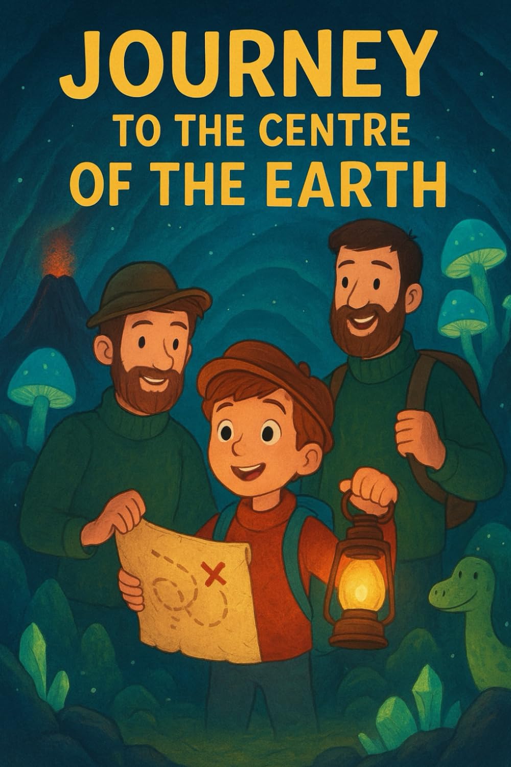 Journey to the Centre of the Earth: Classic Adventure Story Retold for Young Readers with Coloring Pages