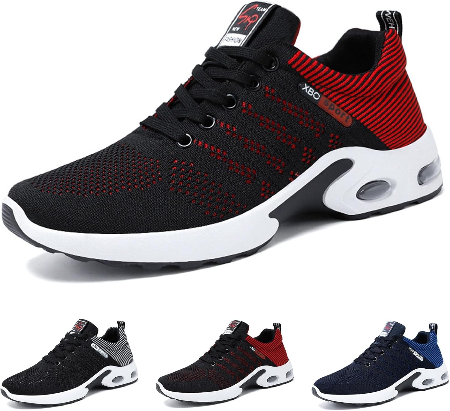 Mesh Breathable Sneakers for Men Fashion Casual Sneakers Non Slip Walking Shoes Comfortable Lace-up Running Shoes - Image 6