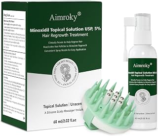 Minoxidil Spray Kit for Men and Women 5% Minoxidil Hair & Beard Growth Oil Kit, Advanced Hair Regrowth Serum Topical Solution Minoxidil Spray Treatment for Hair Loss, Thinning, Hair Thicker 2.02 fl.oz