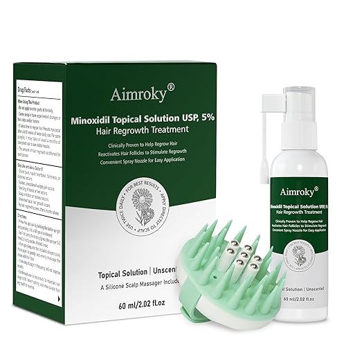 Miniatura 10 de Minoxidil Spray para el crecimiento del cabello para hombres y mujeres, solución tópica de minoxidil al 5% suero para el crecimiento del cabello y