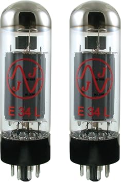 JJ Electronics T-E34L-JJ-MP Vacuum Tube Pentode Apex Matched Pair