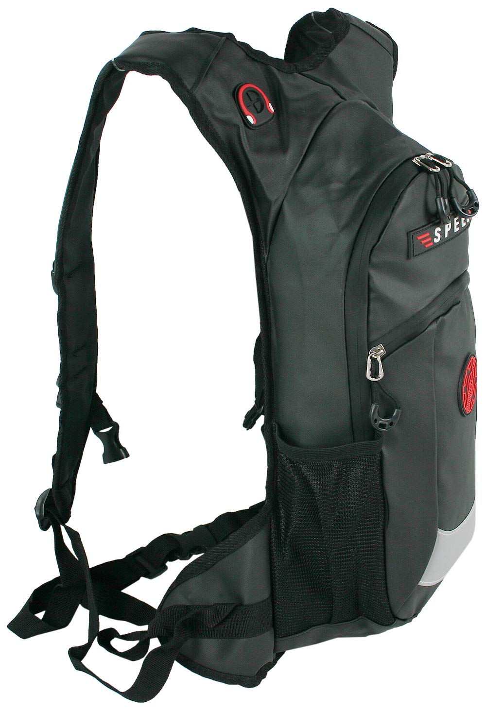 BAG STREET Zaino Impermeabile per Moto e Bicicletta – Zaino Ergonomico da Motociclista con Cintura Pettorale e Lombare, Nero