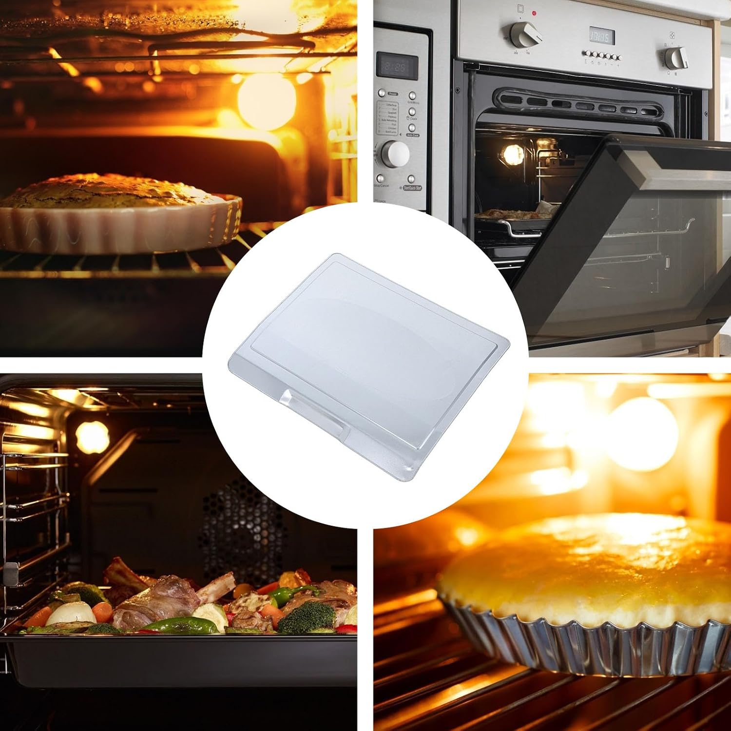 GLEAVI Electric 35l Oven Drip Pan - 13.9"X11.5" Crumb Tray Baking Dish - Replacement Drip Pan For Grease Catcher - Oven Roasting Tray