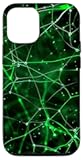 iPhone 15 Cosmic Green Synapse on Black Back Case
