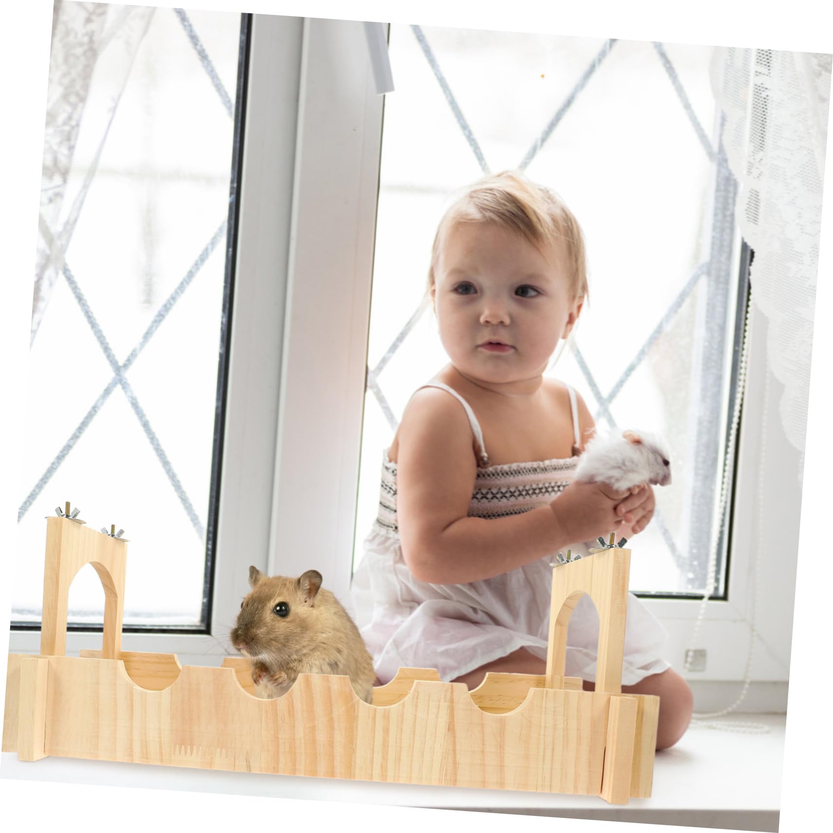 Haustierbrücke für Hamster und Meerschweinchen Leichte Hängebrücke mit Feiner Verarbeitung Einzigartiges Design für Käfig und Spielbereich