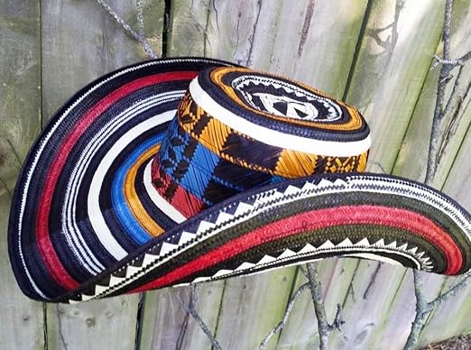 Amazon.com: Sombrero colombiano de color Sombrero Sinuano 21 Vueltas hechas  por artesanos colombianos de la más alta calidad : Arte y Manualidades