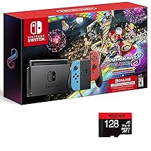 Nintendo Switch Mario Kart 8 Deluxe Bundle 3 Month Nintendo + 128GB MicroSD Card