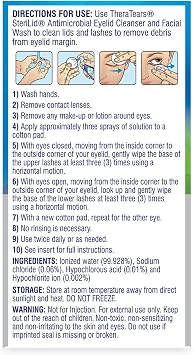 TheraTears SteriLid Antimicrobial Eyelid Cleanser and Face Wash, for irritated eyes, 2 fl oz Spray