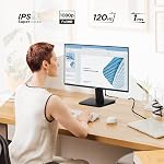 Moniteur Viewsonic VA2448-MH 24 po Full HD 1080p IPS avec 120Hz, taux de rafraîchissement variable, soin des yeux, entrées HDMI et VGA pour la maison et le bureau