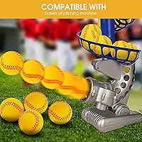 Vista 7 de Urspasol Paquete de 20 mini pelotas de béisbol de espuma de 1.6 pulgadas, perfectas para practicar bateo y lanzar, mejorar tu precisión de bateo