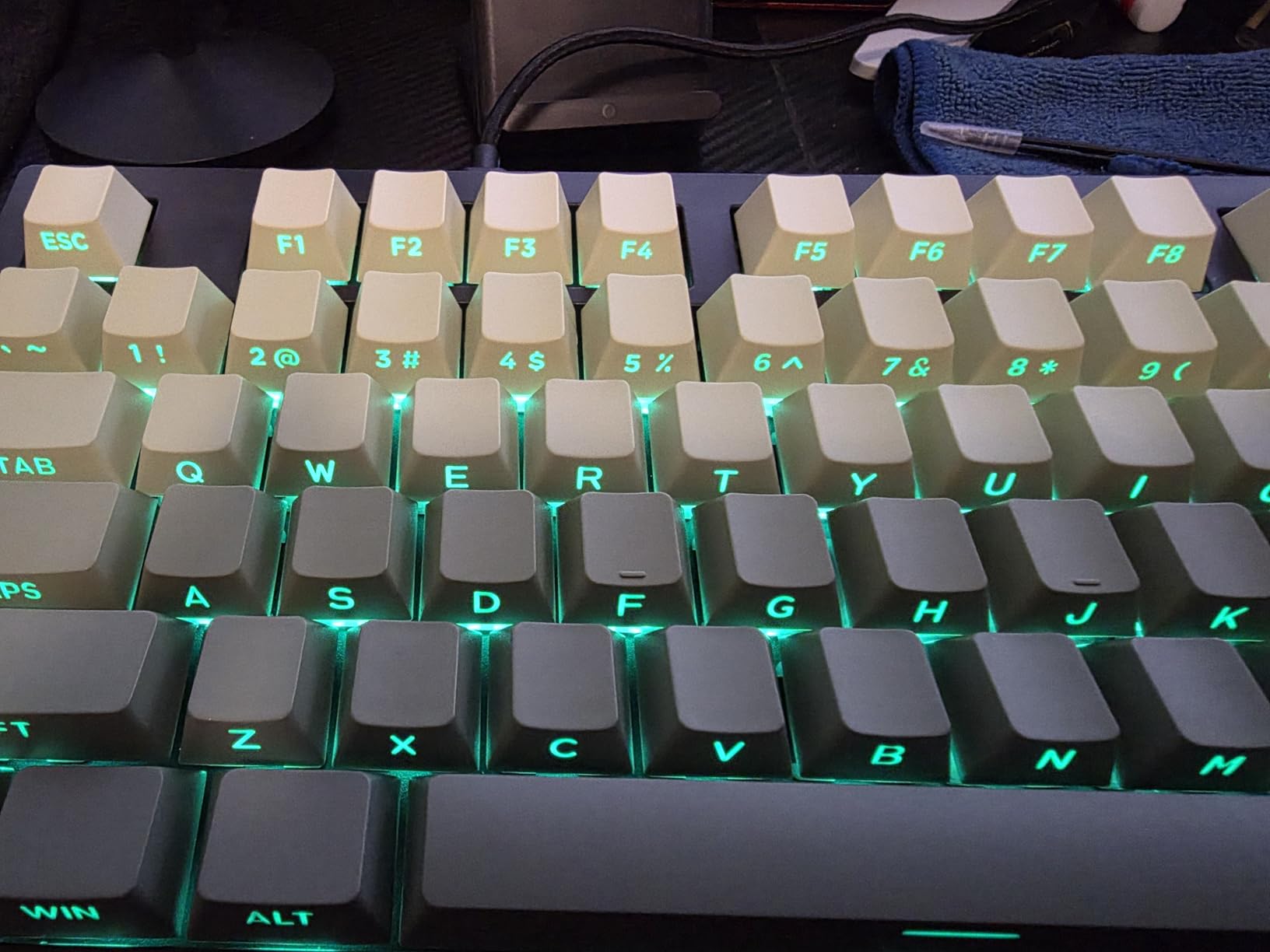 mintcaps PBT Doubleshot Keycaps Gradient Green Backlit OEM Profile ...