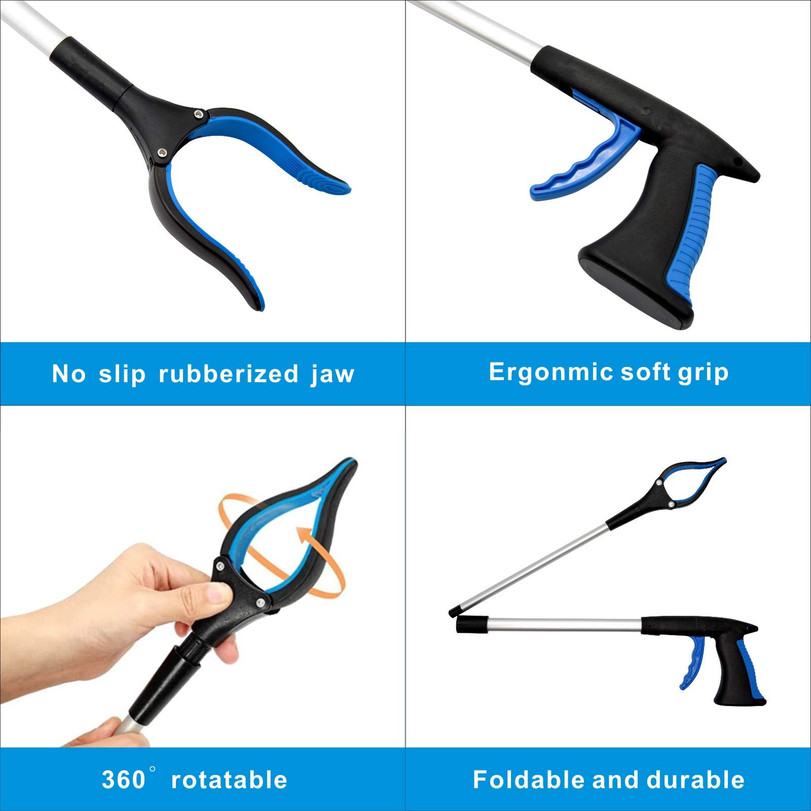 Lot De 1 Outils De Ramassage,360° Tête Rotative Pince Ramasse Objet En