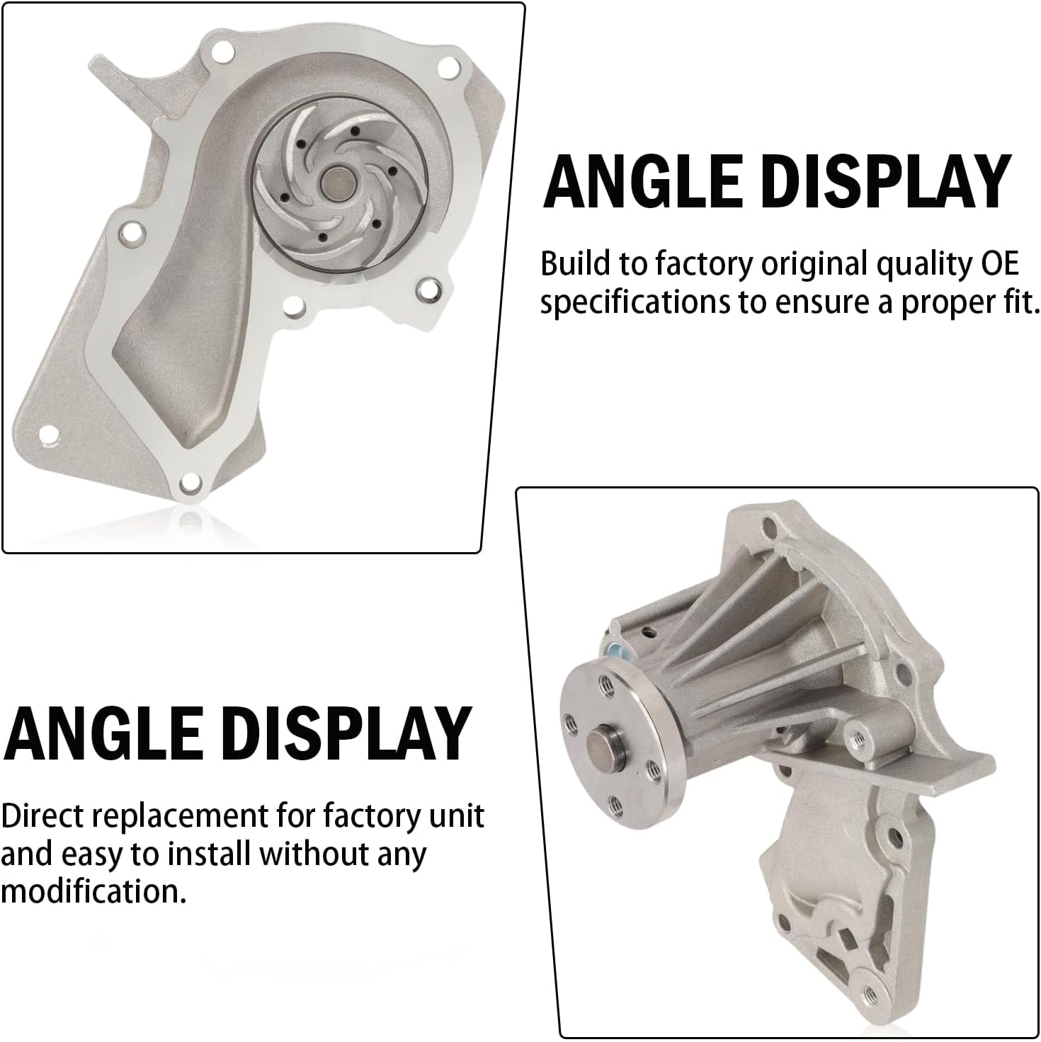 Engine Timing Belt Kit with Water Pump Compatible with Escape 2013-2016, Fiesta 2011-2019, Fusion 2013-2014, Transit Connect 2014-2016, 1.6L L4#Replace BE8Z-6268-C BE8Z-6K254-A